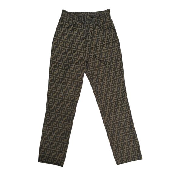 Vintage Fendi Zucca Monogram Pants - Picture 1 of 5